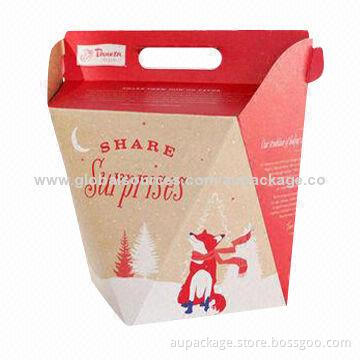 Red Wolf Food Packaging Box, Made of Art Material, Any Colors Available